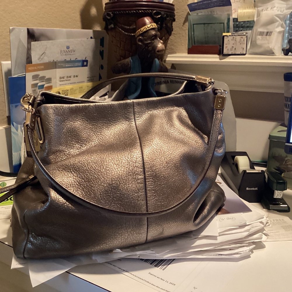 Madison metallic leather Phoebe shoulder bag original